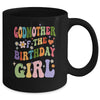 Godmother Of The Birthday Girl Groovy Party 1st Birthday Girl Mug | teecentury