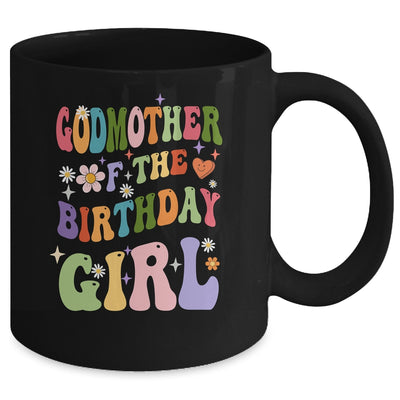 Godmother Of The Birthday Girl Groovy Party 1st Birthday Girl Mug | teecentury