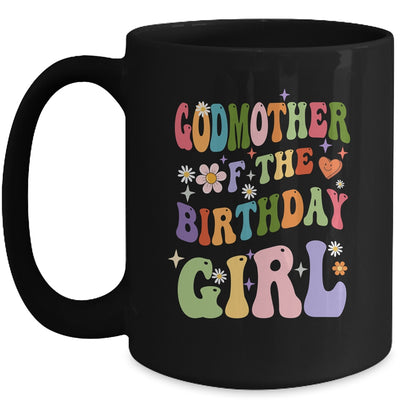 Godmother Of The Birthday Girl Groovy Party 1st Birthday Girl Mug | teecentury