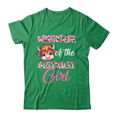 Godmother Of The Birthday Girl Highland Cow Farm 1st Birthday Shirt & Hoodie | teecentury