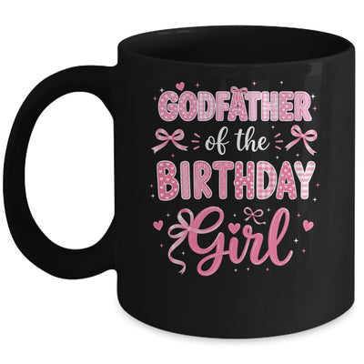 Godmother Of The Birthday Girl Matching Pink Coquette Bow Mug | teecentury