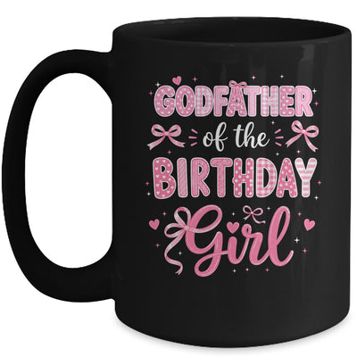 Godmother Of The Birthday Girl Matching Pink Coquette Bow Mug | teecentury