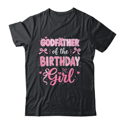 Godmother Of The Birthday Girl Matching Pink Coquette Bow Shirt & Hoodie | teecentury