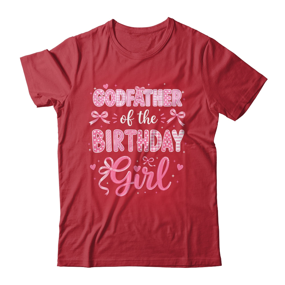 Godmother Of The Birthday Girl Matching Pink Coquette Bow Shirt & Hoodie | teecentury