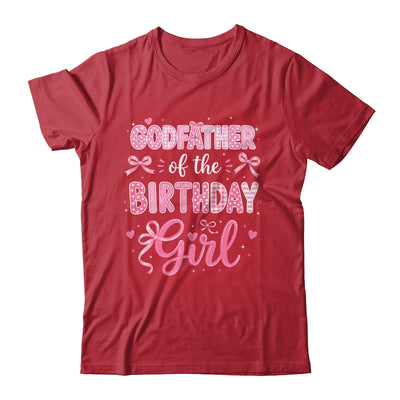 Godmother Of The Birthday Girl Matching Pink Coquette Bow Shirt & Hoodie | teecentury