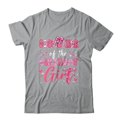 Godmother Of The Birthday Girl Pink Coquette Bow Family Shirt & Hoodie | teecentury