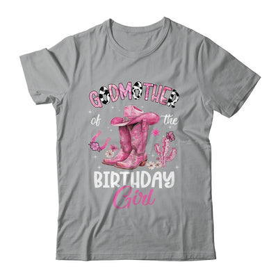 Godmother Of The Birthday Girl Pink Cowgirl Western Cow Girl Shirt & Hoodie | teecentury