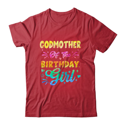 Godmother Of The Birthday Girl Tie Dye 1st Birthday Family Shirt & Hoodie | teecentury