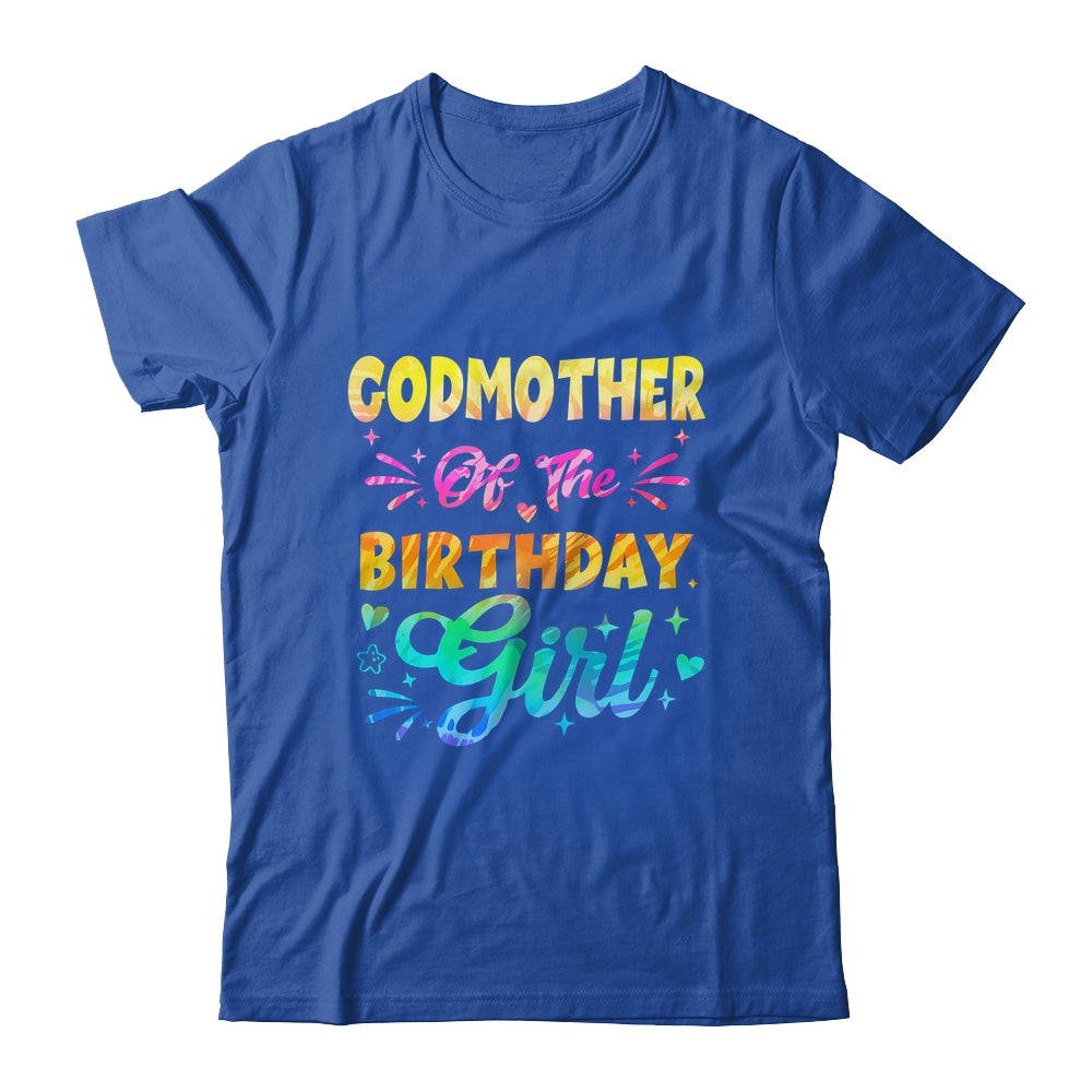 Godmother Of The Birthday Girl Tie Dye 1st Birthday Family Shirt & Hoodie | teecentury