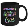 Godmother Of The Birthday Girl Tie Dye 1st Birthday Girl Mug | teecentury