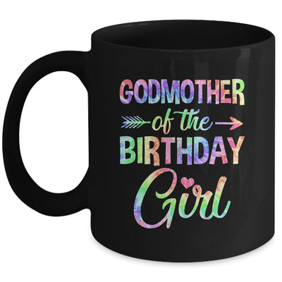 Godmother Of The Birthday Girl Tie Dye 1st Birthday Girl Mug | teecentury