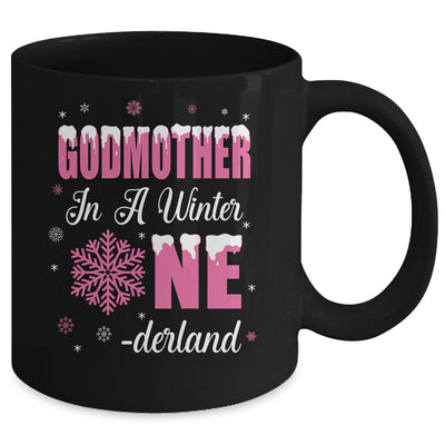 Godmother Of The Birthday Girl Winter Onederland 1st Birthday Mug | teecentury