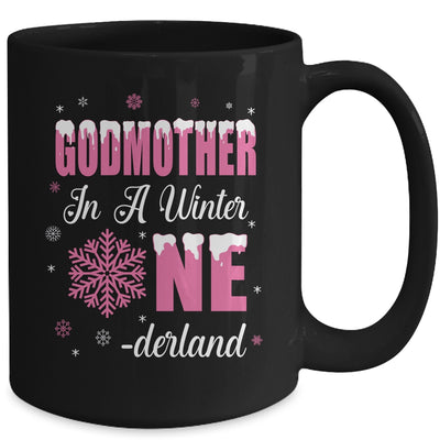 Godmother Of The Birthday Girl Winter Onederland 1st Birthday Mug | teecentury