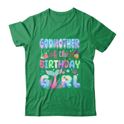 Godmother Of The Birthday Mermaid Girl Family Matching Party Shirt & Hoodie | teecentury