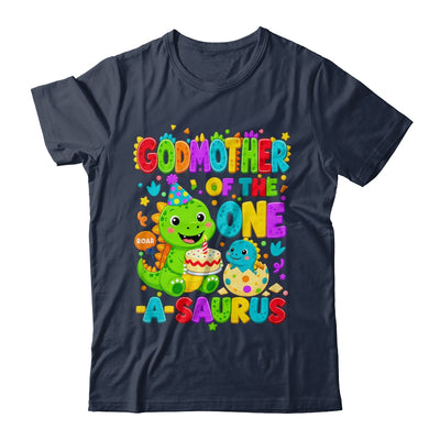 Godmother Of The One-A-Saurus 1St Birthday Boy T-Rex Dinosaur Shirt & Hoodie | teecentury