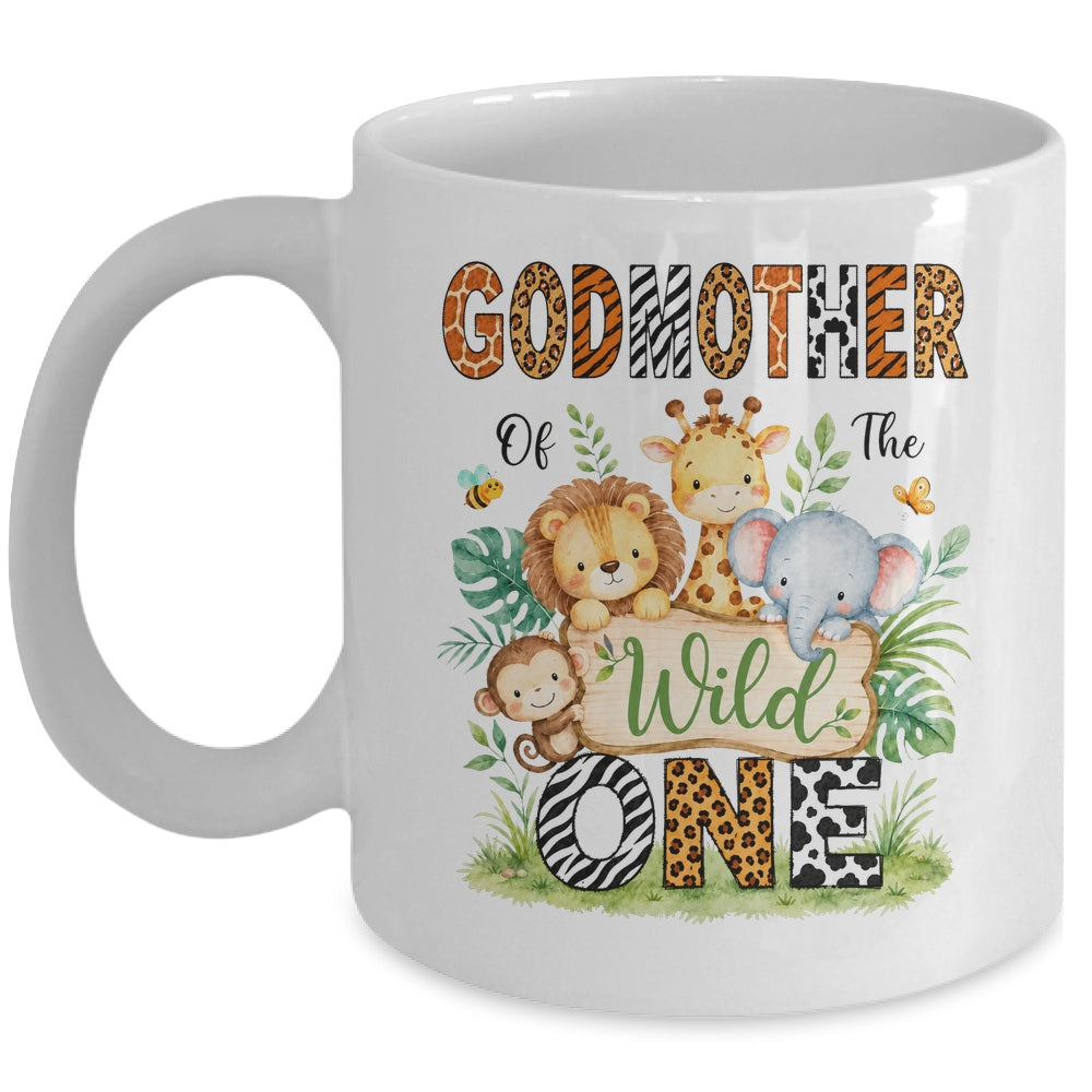 Godmother Of The Wild One First Birthday Boy Jungle Safari Mug | teecentury