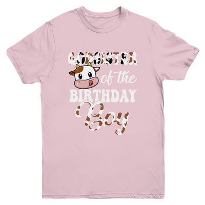 Godsister Of The Birthday Boy Cow Farm 1st Birthday Boy Youth Shirt | teecentury
