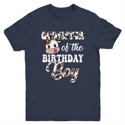 Godsister Of The Birthday Boy Cow Farm 1st Birthday Boy Youth Shirt | teecentury