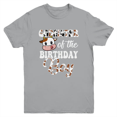 Godsister Of The Birthday Boy Cow Farm 1st Birthday Boy Youth Shirt | teecentury