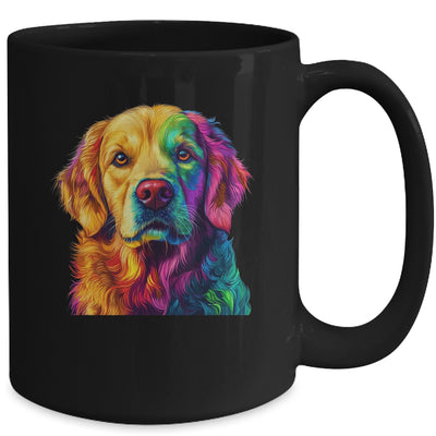 Golden Retriever Dog Colorful Face Dog Lover Men Women Mug | teecentury