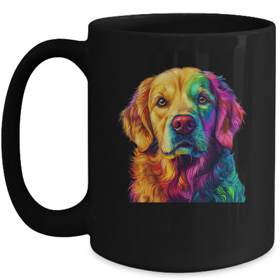 Golden Retriever Dog Colorful Face Dog Lover Men Women Mug | teecentury