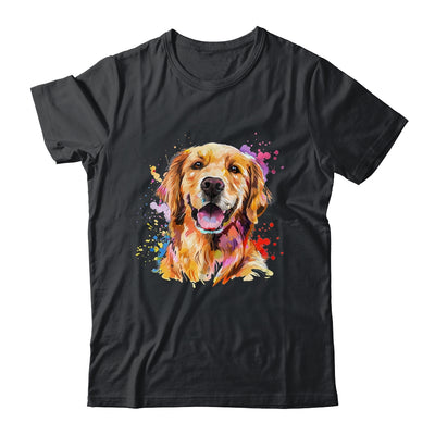 Golden Retriever Mom Lover Puppy Dog Watercolor Tie Dye Painting Shirt & Tank Top | teecentury