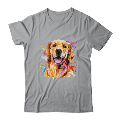 Golden Retriever Mom Lover Puppy Dog Watercolor Tie Dye Painting Shirt & Tank Top | teecentury