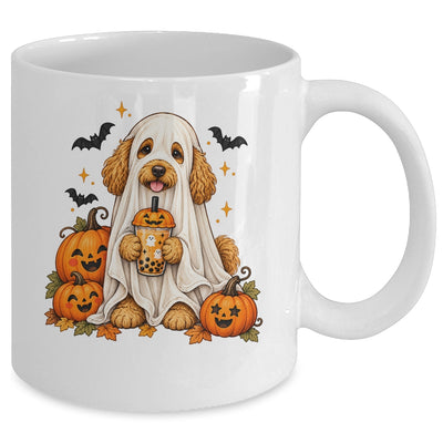 Goldendoodle Ghost and Cute Halloween Dog Humor Mug | teecentury