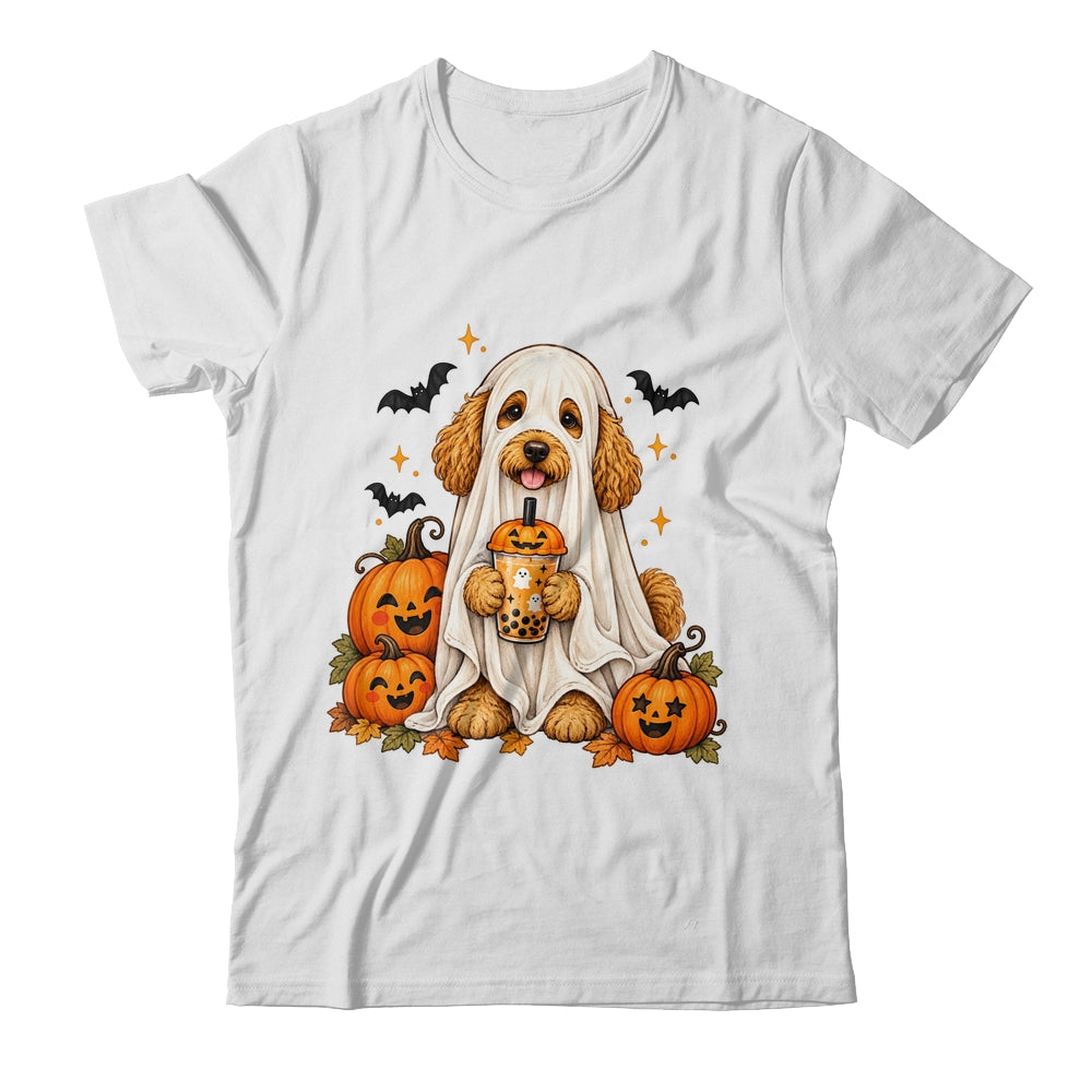 Goldendoodle Ghost and Cute Halloween Dog Humor Shirt & Sweatshirt | teecentury
