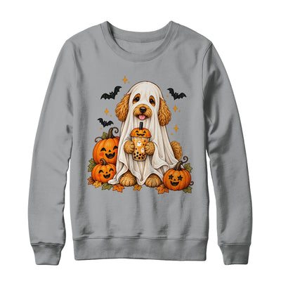 Goldendoodle Ghost and Cute Halloween Dog Humor Shirt & Sweatshirt | teecentury