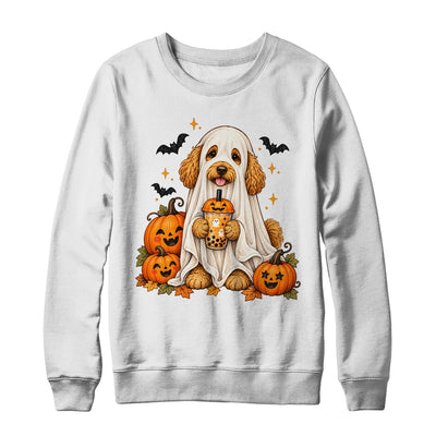 Goldendoodle Ghost and Cute Halloween Dog Humor Shirt & Sweatshirt | teecentury