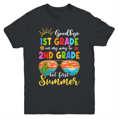 Goodbye 1st Grade Graduation To 2nd Grade Hello Summer Youth Shirt | teecentury