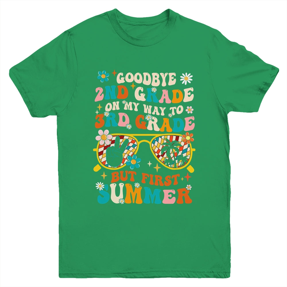 Goodbye 2nd Grade Graduation To 3rd Grade Hello Summer Kids Youth Shirt | teecentury