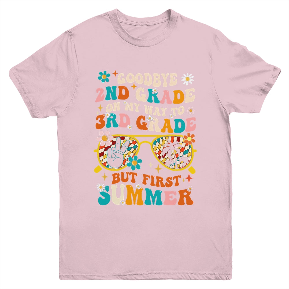 Goodbye 2nd Grade Graduation To 3rd Grade Hello Summer Kids Youth Shirt | teecentury