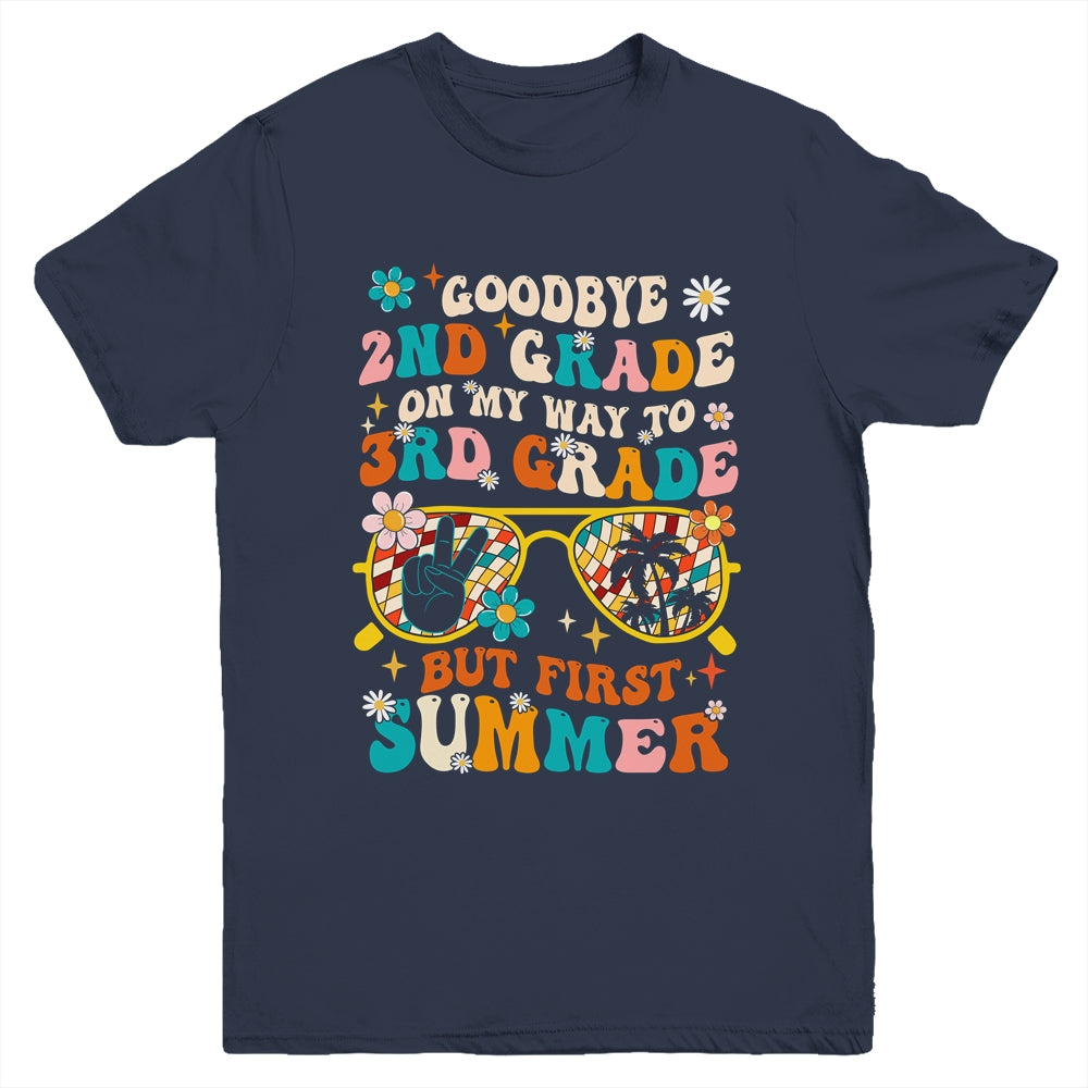 Goodbye 2nd Grade Graduation To 3rd Grade Hello Summer Kids Youth Shirt | teecentury