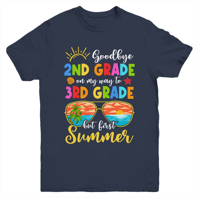 Goodbye 2nd Grade Graduation To 3rd Grade Hello Summer Youth Shirt | teecentury