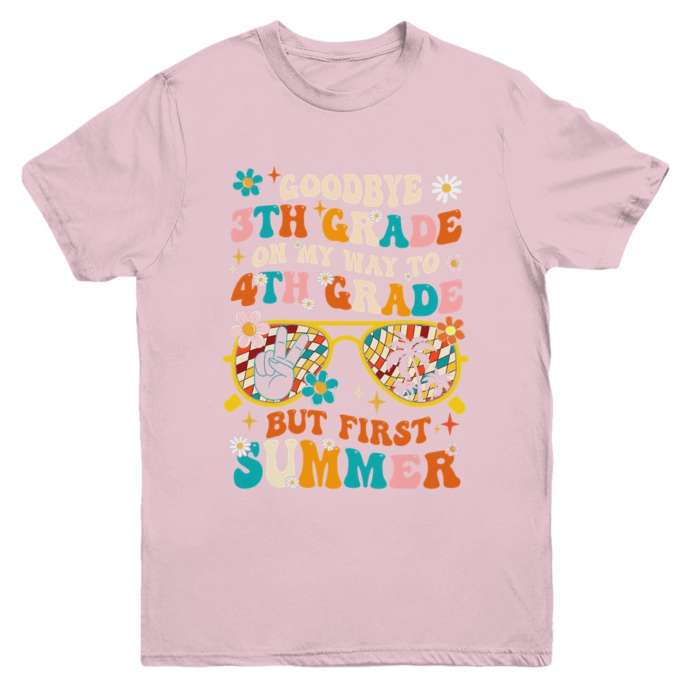 Goodbye 3rd Grade Graduation To 4th Grade Hello Summer Kids Youth Shirt | teecentury