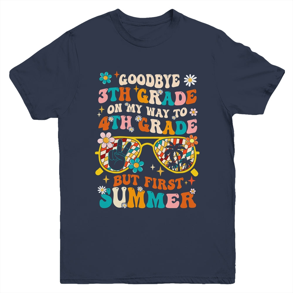 Goodbye 3rd Grade Graduation To 4th Grade Hello Summer Kids Youth Shirt | teecentury