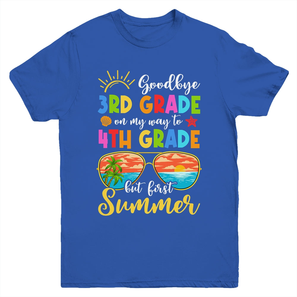 Goodbye 3rd Grade Graduation To 4th Grade Hello Summer Youth Shirt | teecentury