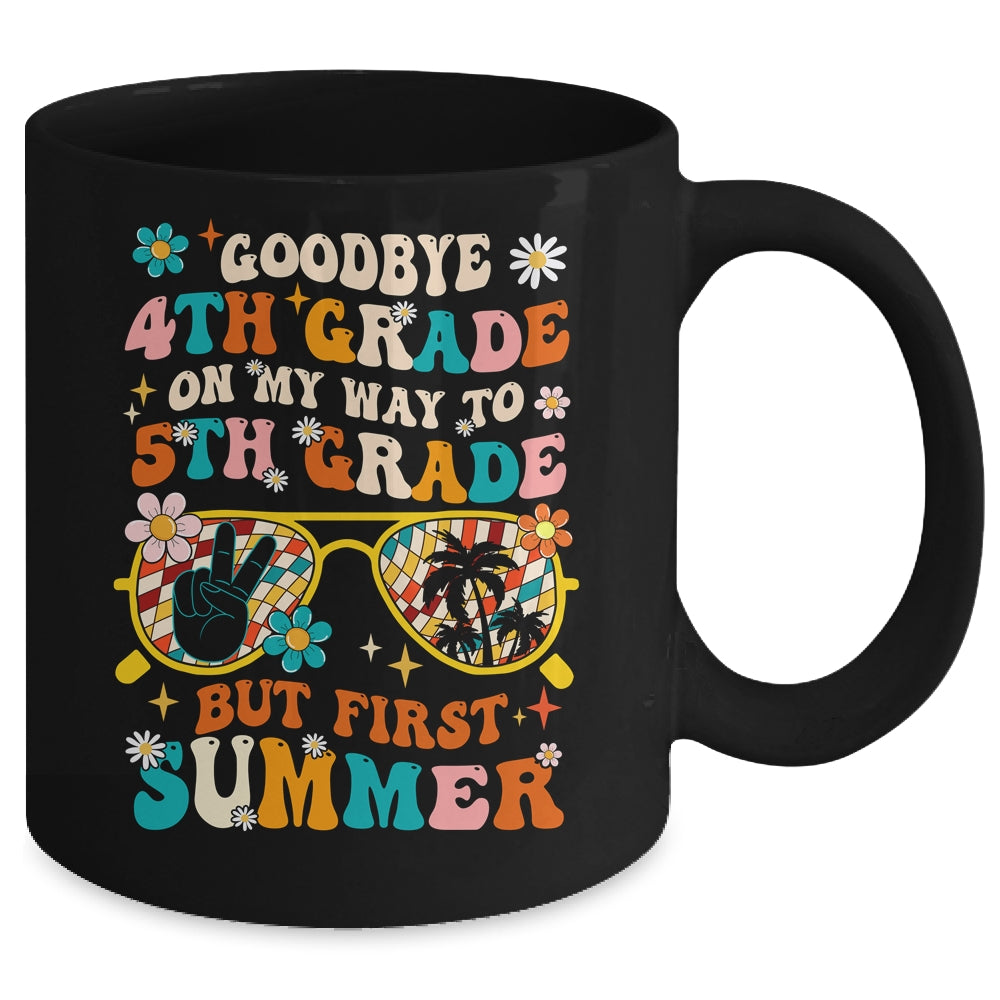 Goodbye 4th Grade Graduation To 5th Grade Hello Summer Kids Mug | teecentury