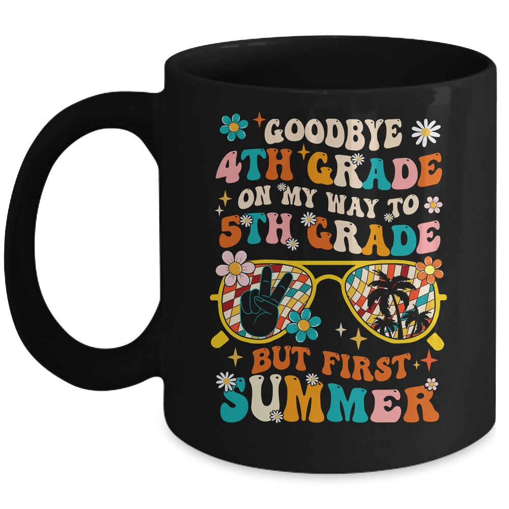 Goodbye 4th Grade Graduation To 5th Grade Hello Summer Kids Mug | teecentury
