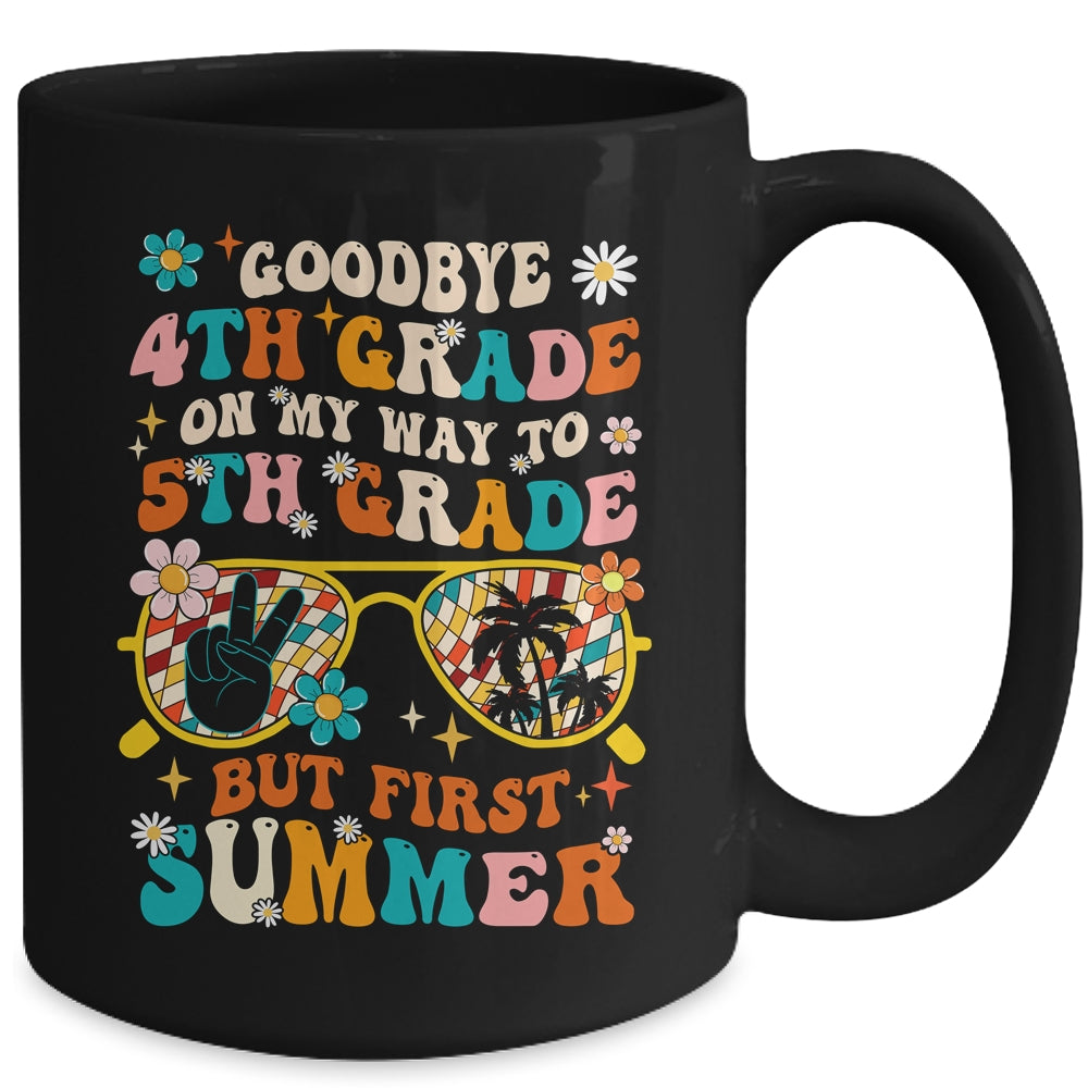 Goodbye 4th Grade Graduation To 5th Grade Hello Summer Kids Mug | teecentury