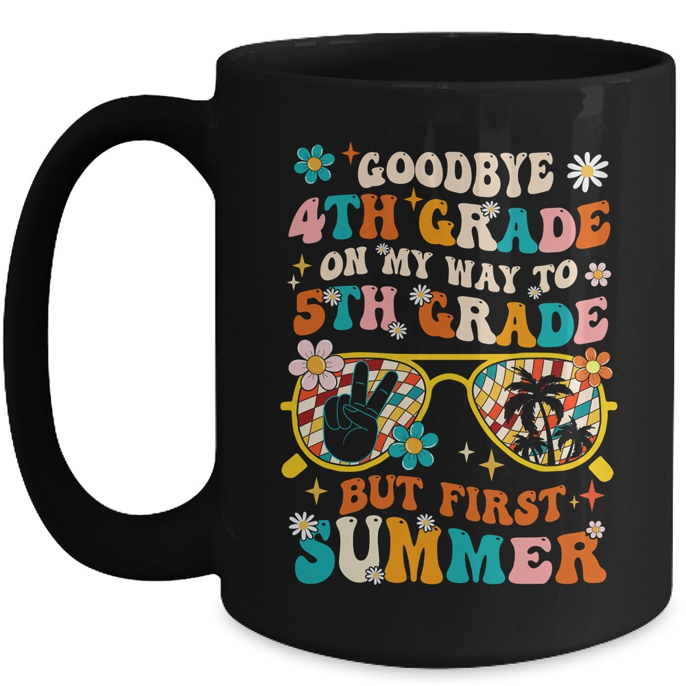 Goodbye 4th Grade Graduation To 5th Grade Hello Summer Kids Mug | teecentury