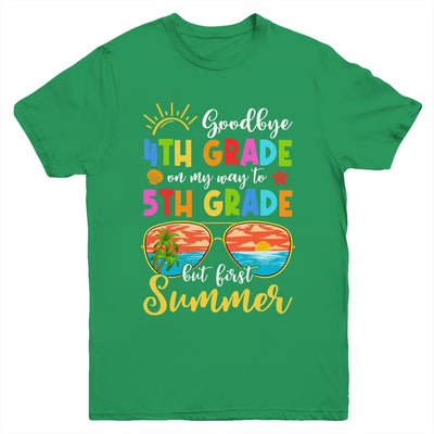 Goodbye 4th Grade Graduation To 5th Grade Hello Summer Youth Shirt | teecentury