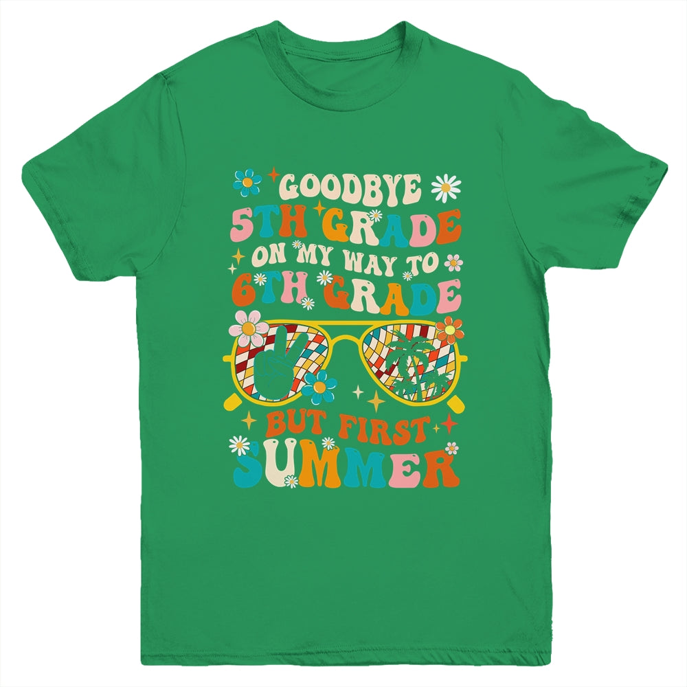 Goodbye 5th Grade Graduation To 6th Grade Hello Summer Kids Youth Shirt | teecentury