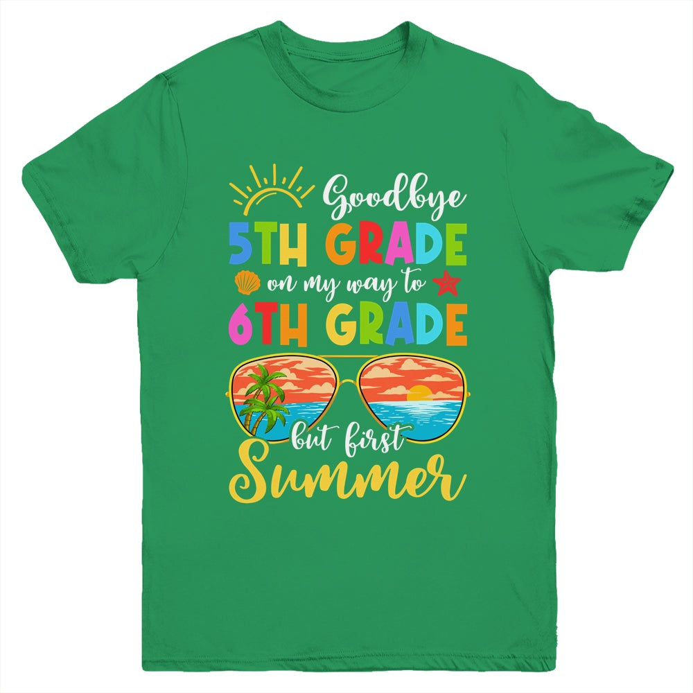 Goodbye 5th Grade Graduation To 6th Grade Hello Summer Youth Shirt | teecentury