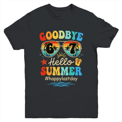 Goodbye 6 7 Hello Summer Last Day Of School Teacher Student Youth Shirt | teecentury