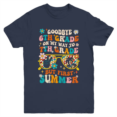 Goodbye 6th Grade Graduation To 7th Grade Hello Summer Kids Youth Shirt | teecentury