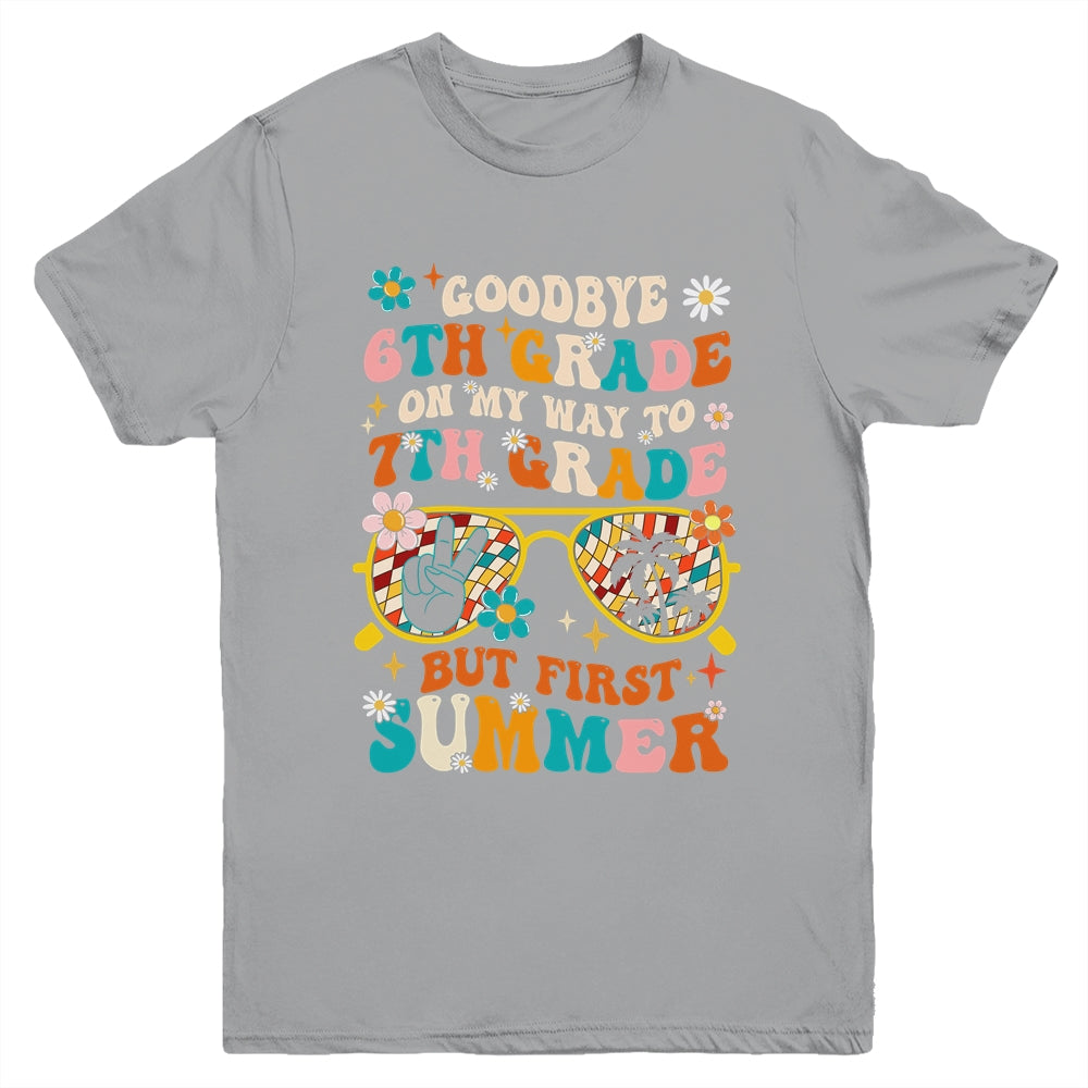 Goodbye 6th Grade Graduation To 7th Grade Hello Summer Kids Youth Shirt | teecentury