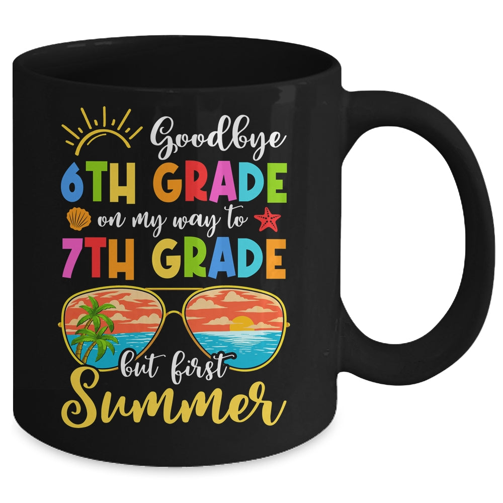Goodbye 6th Grade Graduation To 7th Grade Hello Summer Mug | teecentury